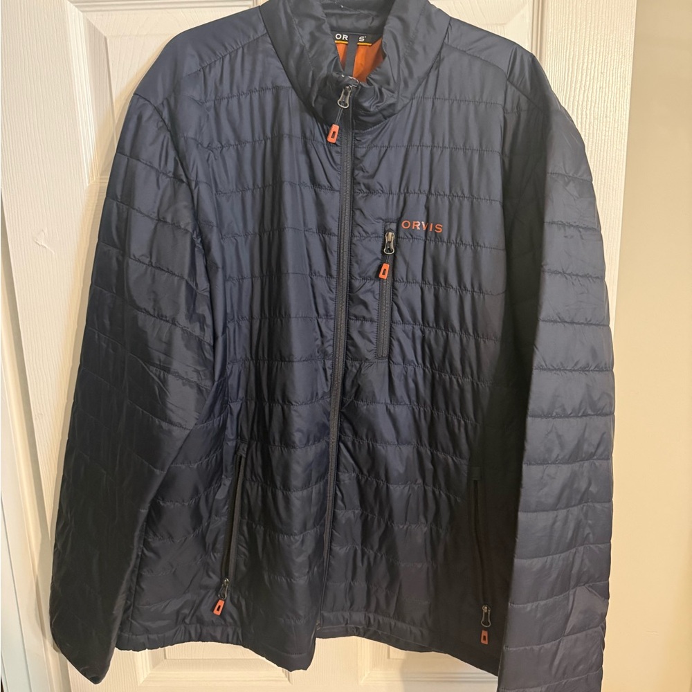 Orvis Men's Quilted Navy Puffer Jacket